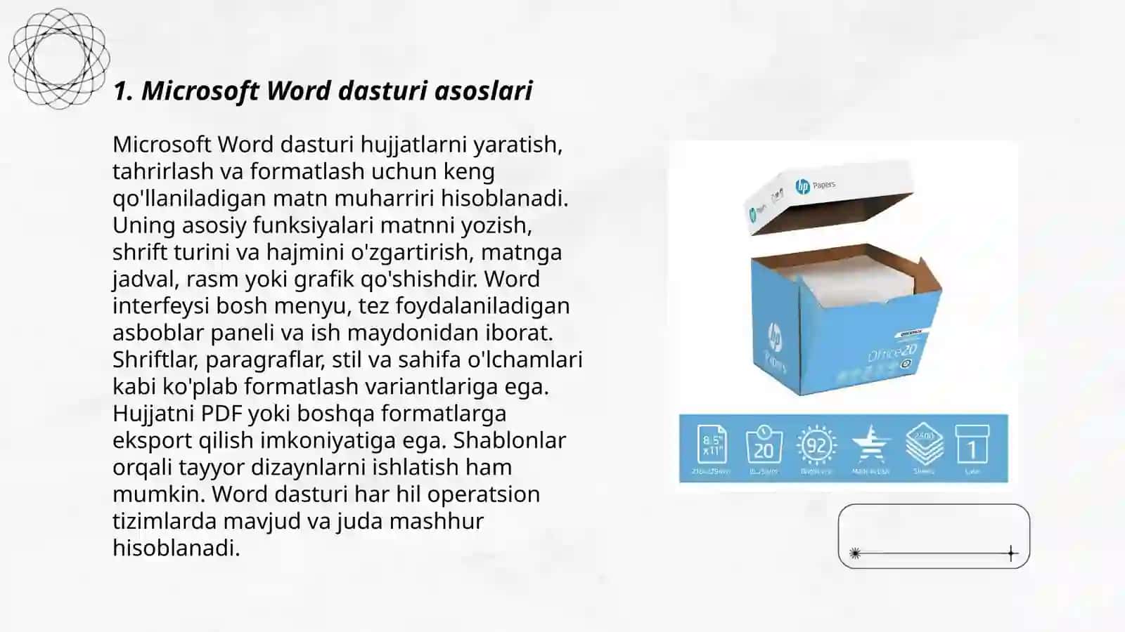 Microsoft Word dasturi asoslari 3