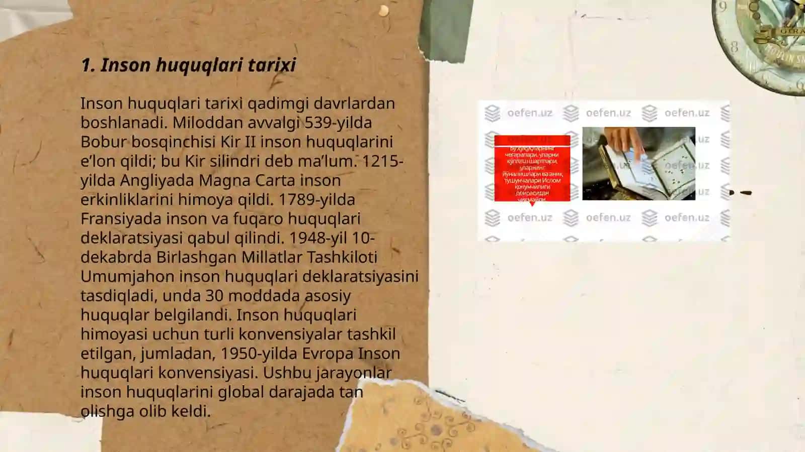 Inson huquqlari tarixi 3