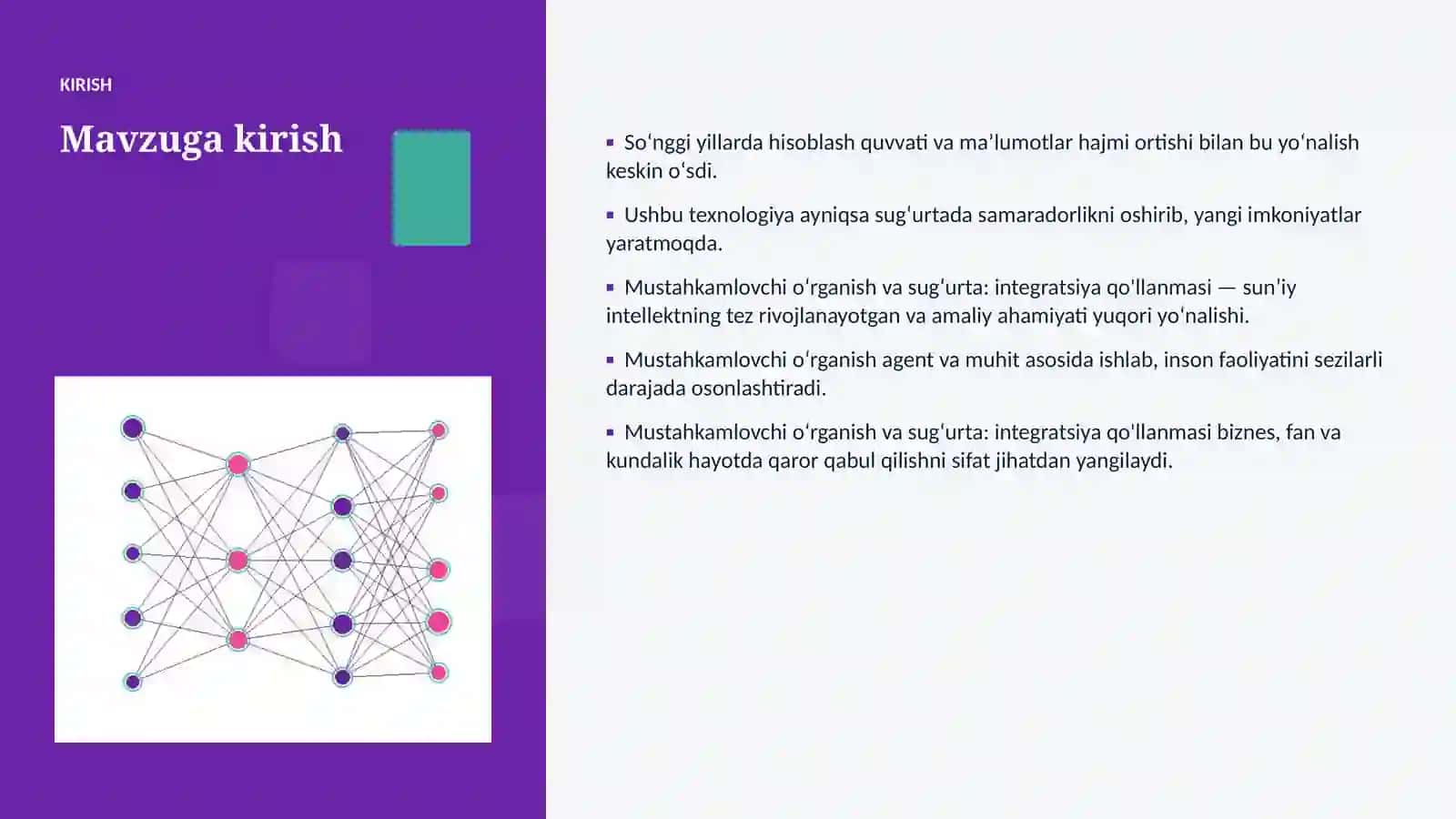 SUNʼIY INTELLEKT • PROFESSIONAL TAQDIMOT 3
