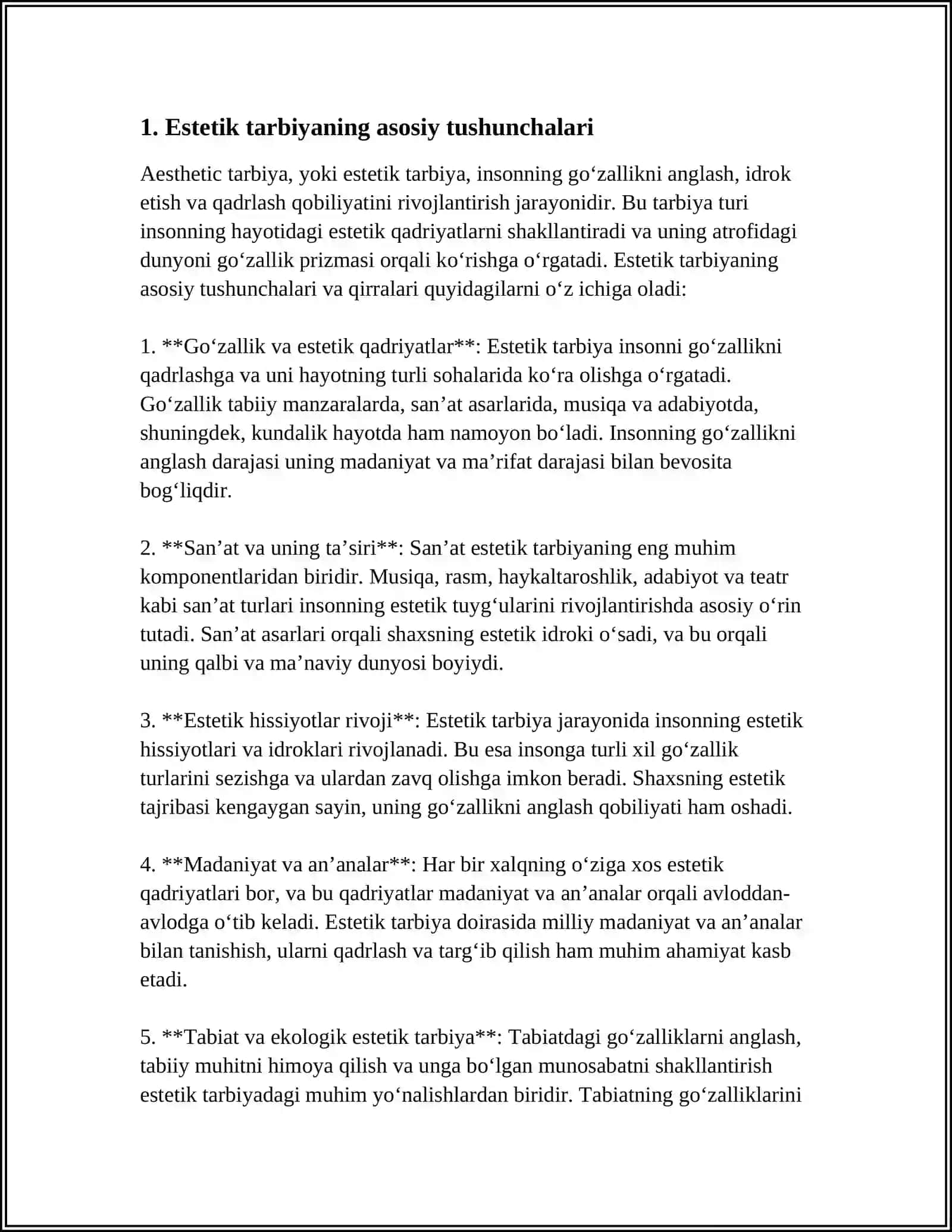 ESTETIK TARBIYA 3