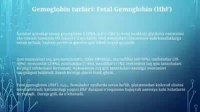 Gemoglobin va uning turlari 3