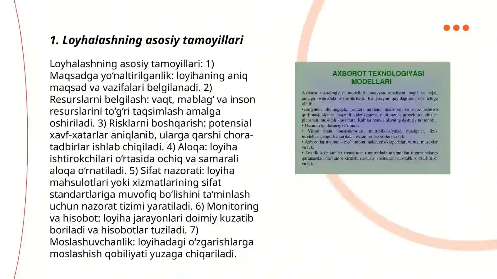 Loyhalash va modernizatsiyalashtrish 3