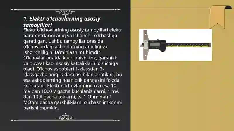 Elektr va elektron oʻlchov asboblari 3