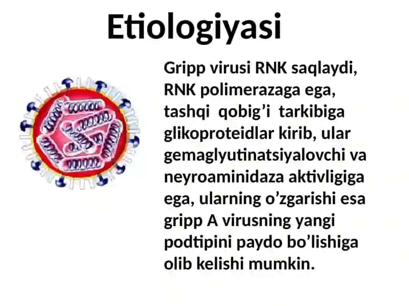 GRIPP,O’RVI,ADENOVIRUSLI INFEKSIYA 3