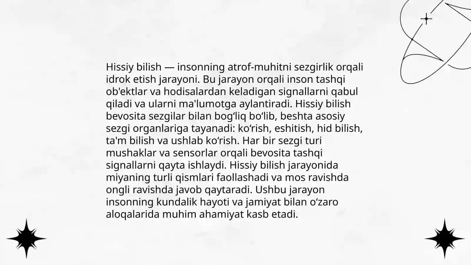 Hissiy Bilish 3