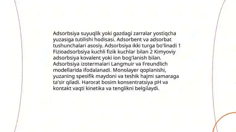 Adsorbsiya usuli 3