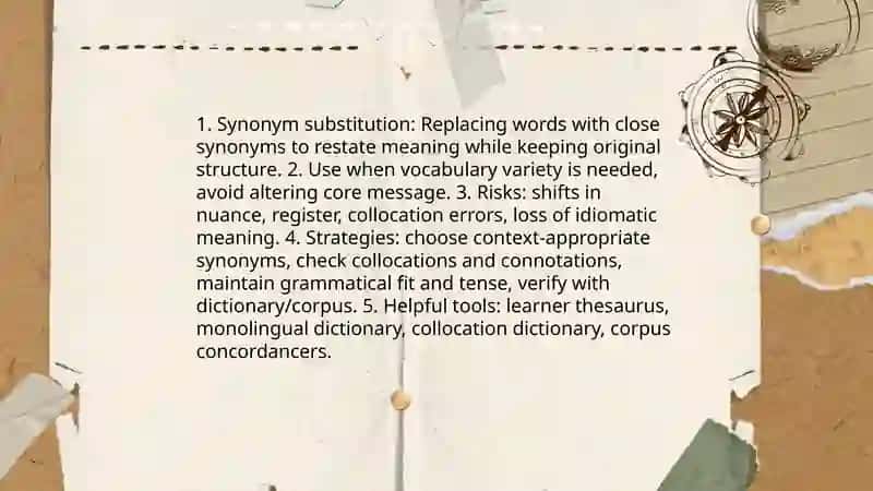 Paraphrasing techniques 3