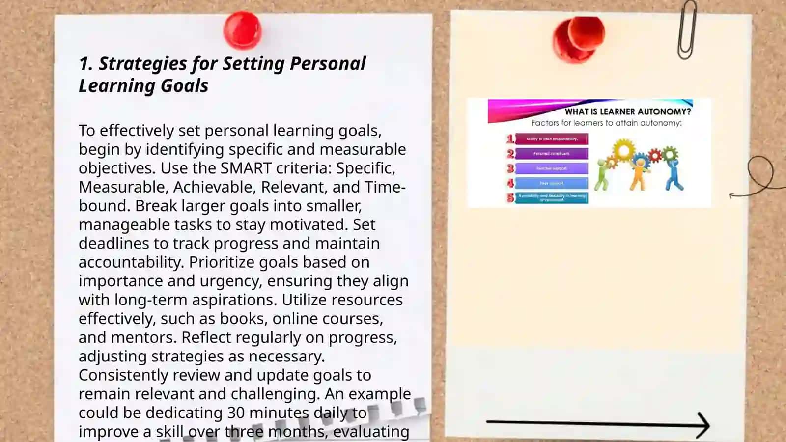 Developing independent learning skills and Learning to learn and learner autonomy 3