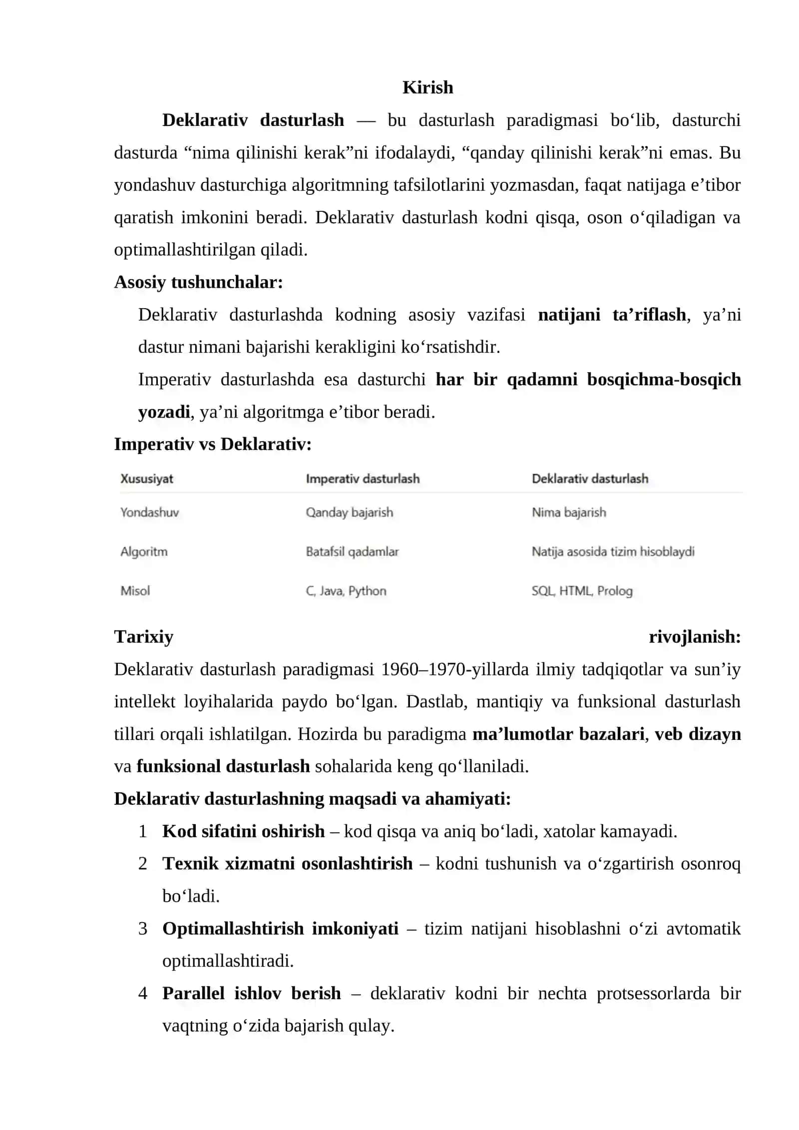 Deklarativ dasturlash 3