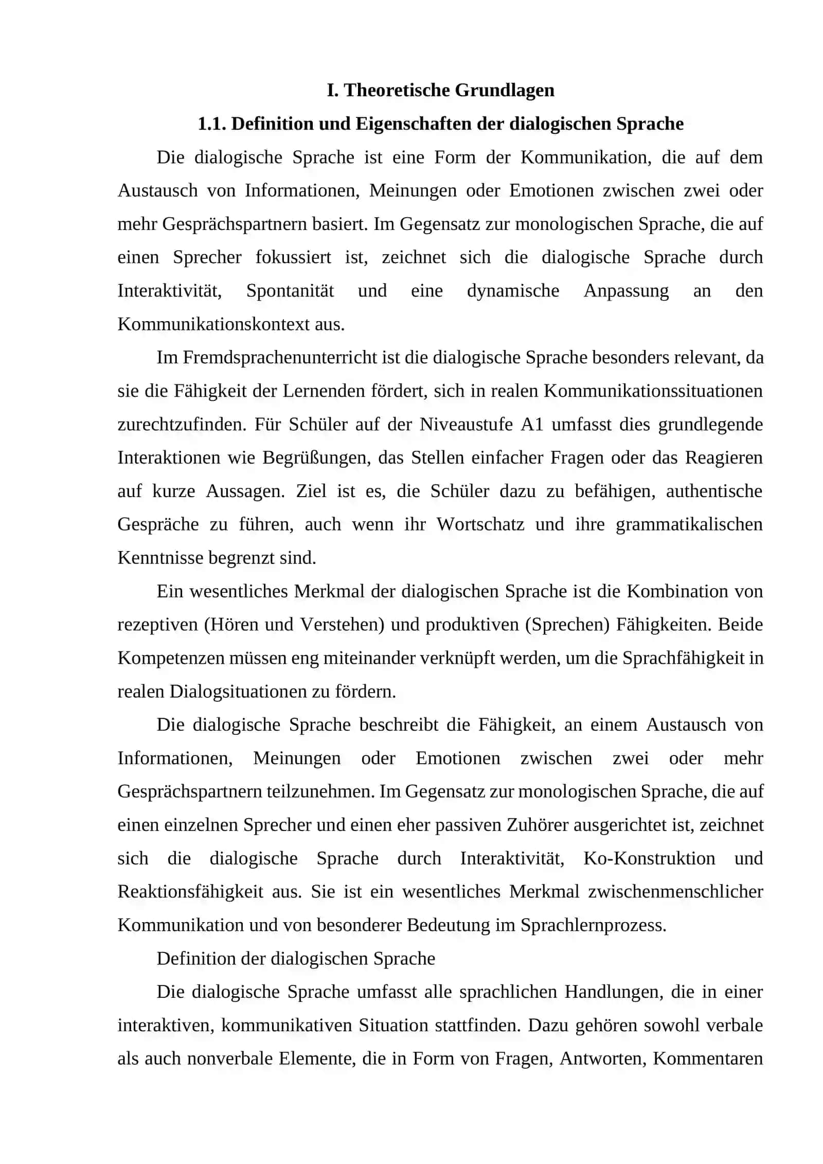 Falltechnologien für die Entwicklung der dialogischen Sprache von Schülern der Selundarstufe 3