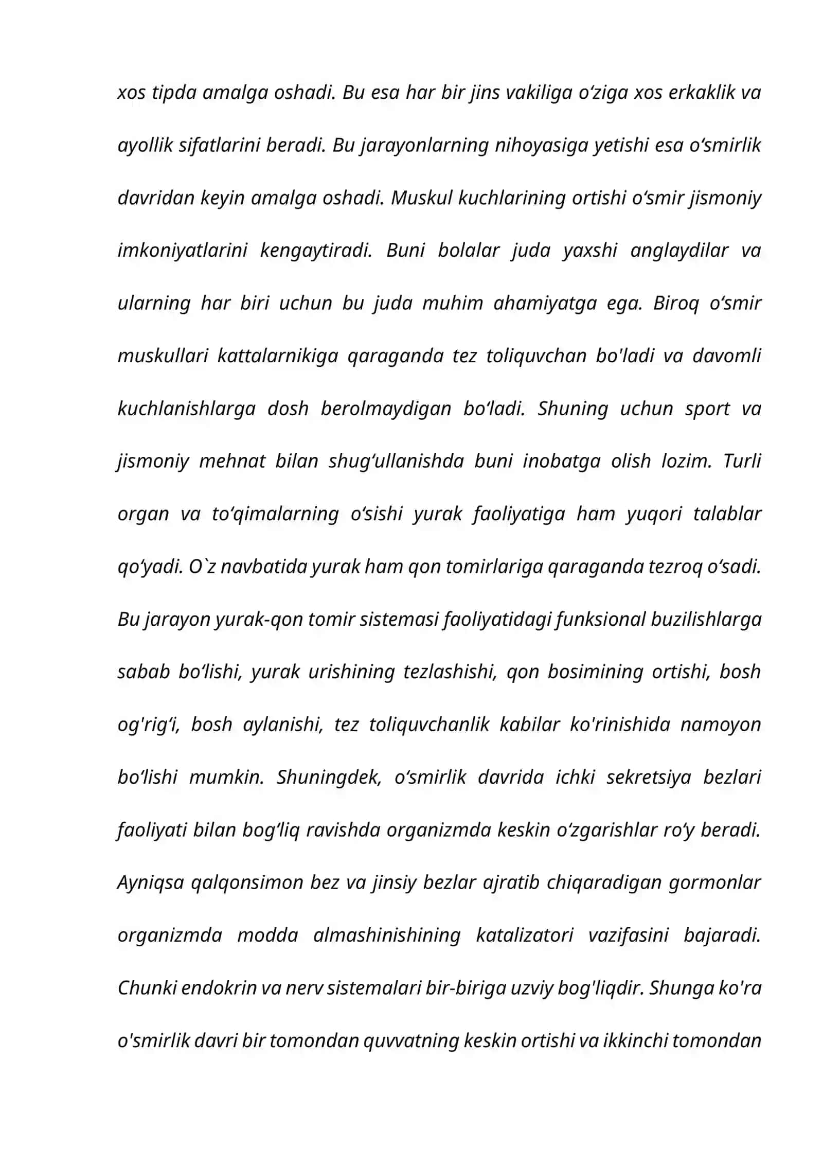 O'SMIRLIK YOSH DAVRIDA JINS IDENTIVLIK VA XARAKTERNI AKSENTUATSIYASINI ANIQLASH MUAMMOSINI O'RGANISH 3