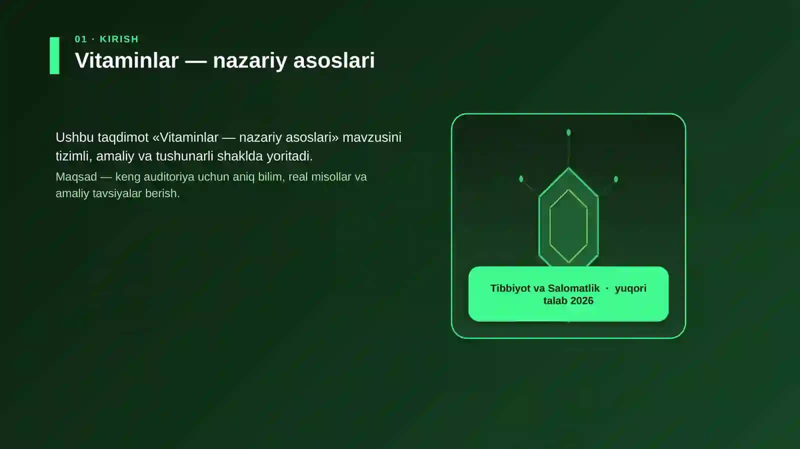 Vitaminlar — nazariy asoslari 3