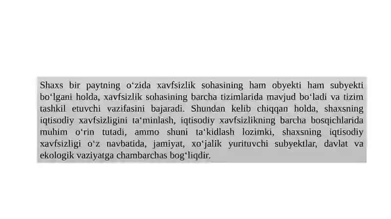 Shaxsning iqtisodiy xavfsizligini ta‘minlash muammolari 3