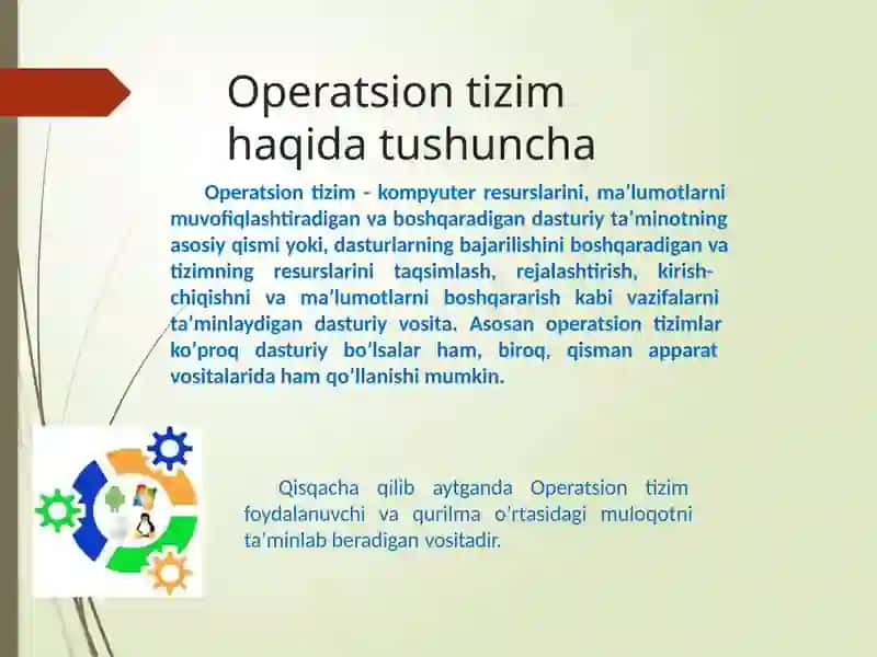 OPERATSION TIZIMLAR 3