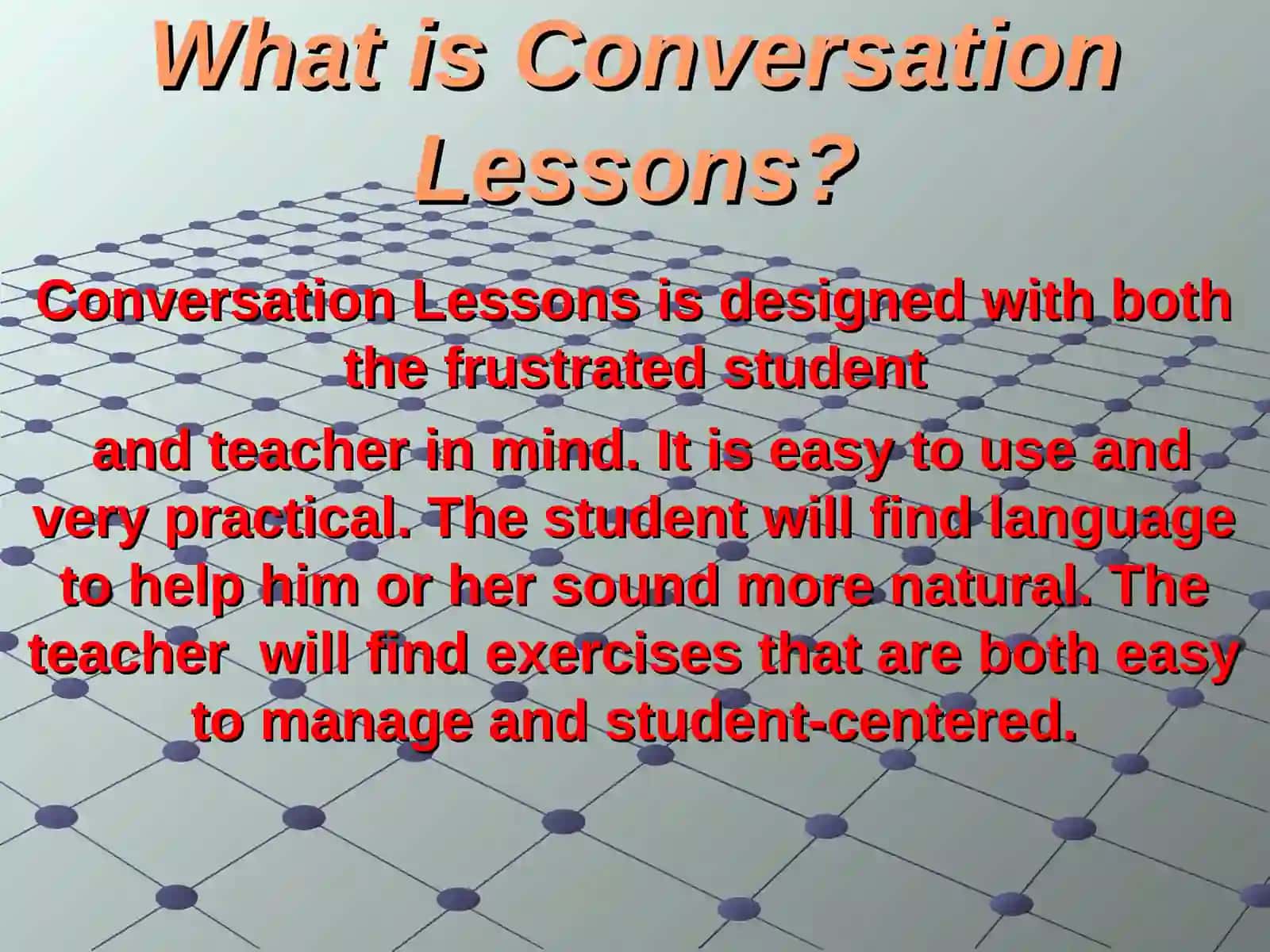 Conversation Lessons 3