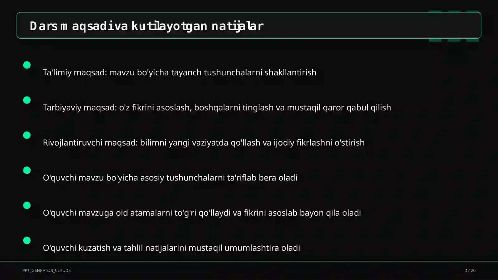 Fizika (6–11) — ochiq dars uchun 3