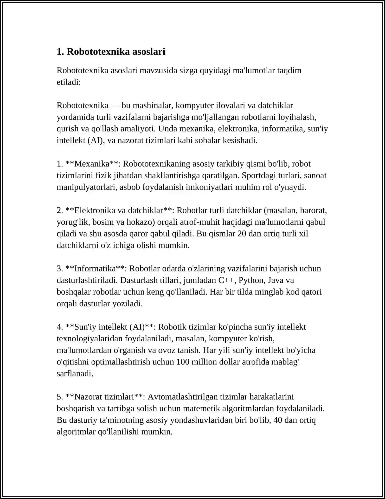 ROBOTOTEXNIKA BOSHLANGʻICH DASTURLAR 3