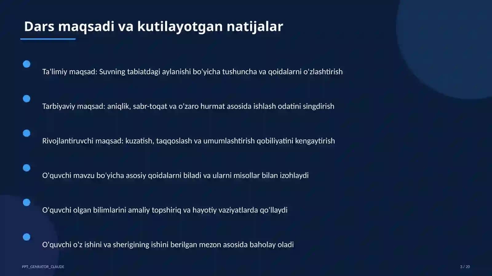 Suvning tabiatdagi aylanishi (2-sinf) 3