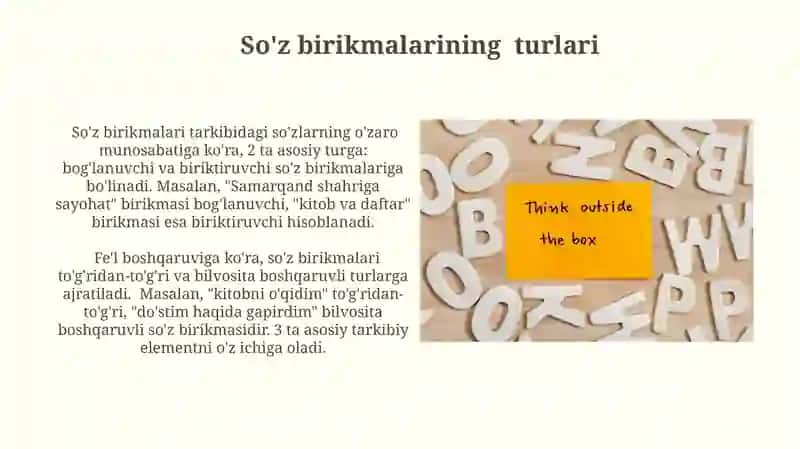 So'z birikmasi sintaksisi 3
