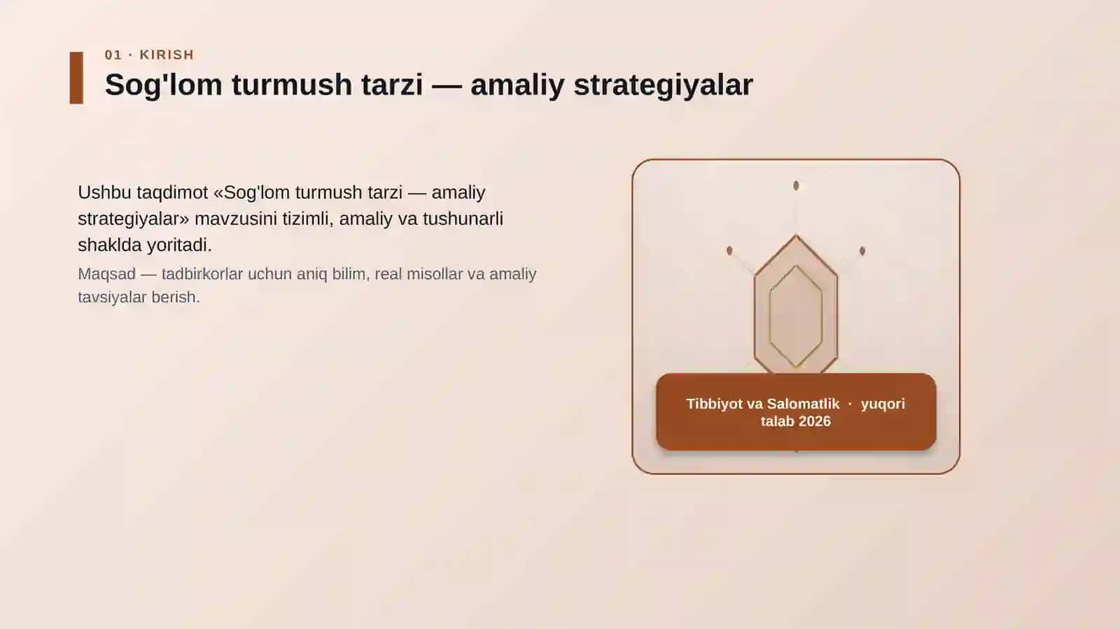 Sog'lom turmush tarzi — amaliy strategiyalar 3