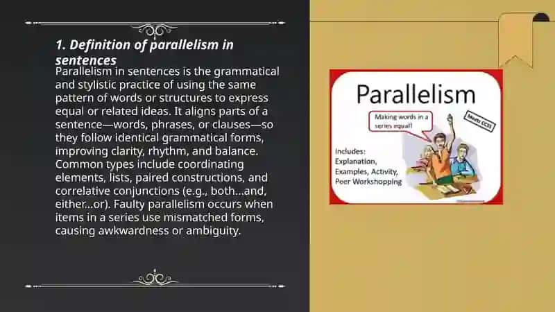 PARALLELISM sentences 3