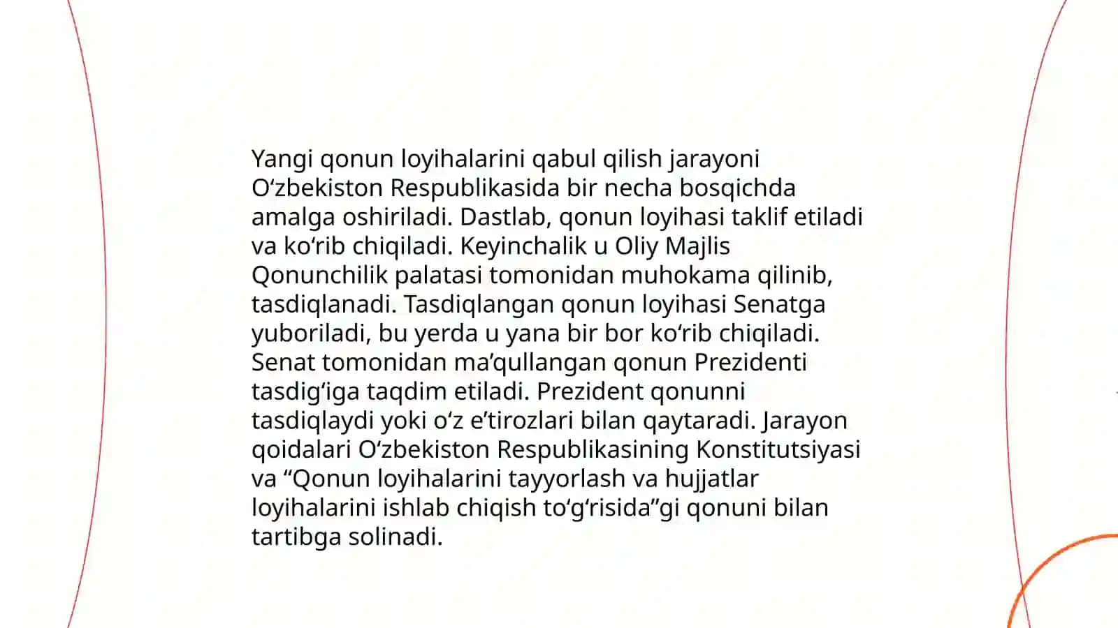 Qonun loyihalarini qabul qilish jarayoni 3