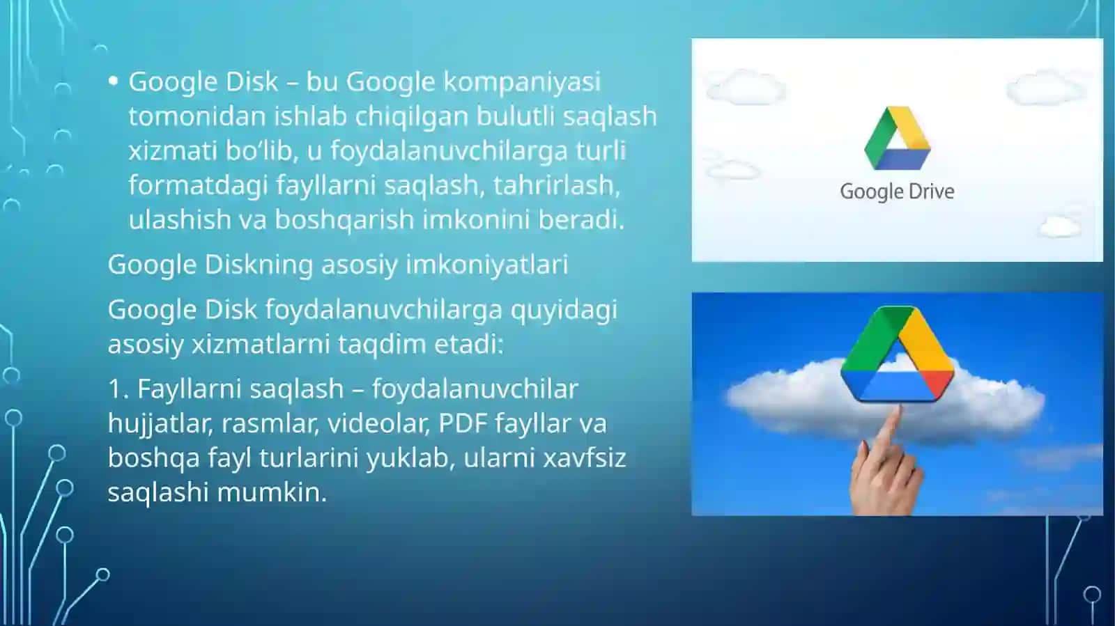 Google disk bilanishlash 3