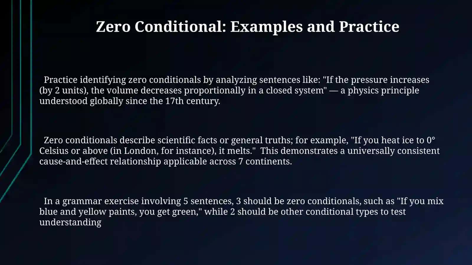 Conditionals zero and first 3