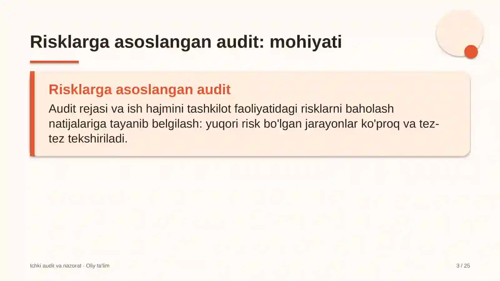 Hokimliklarda risklarga asoslangan audit rejalashtirish 3