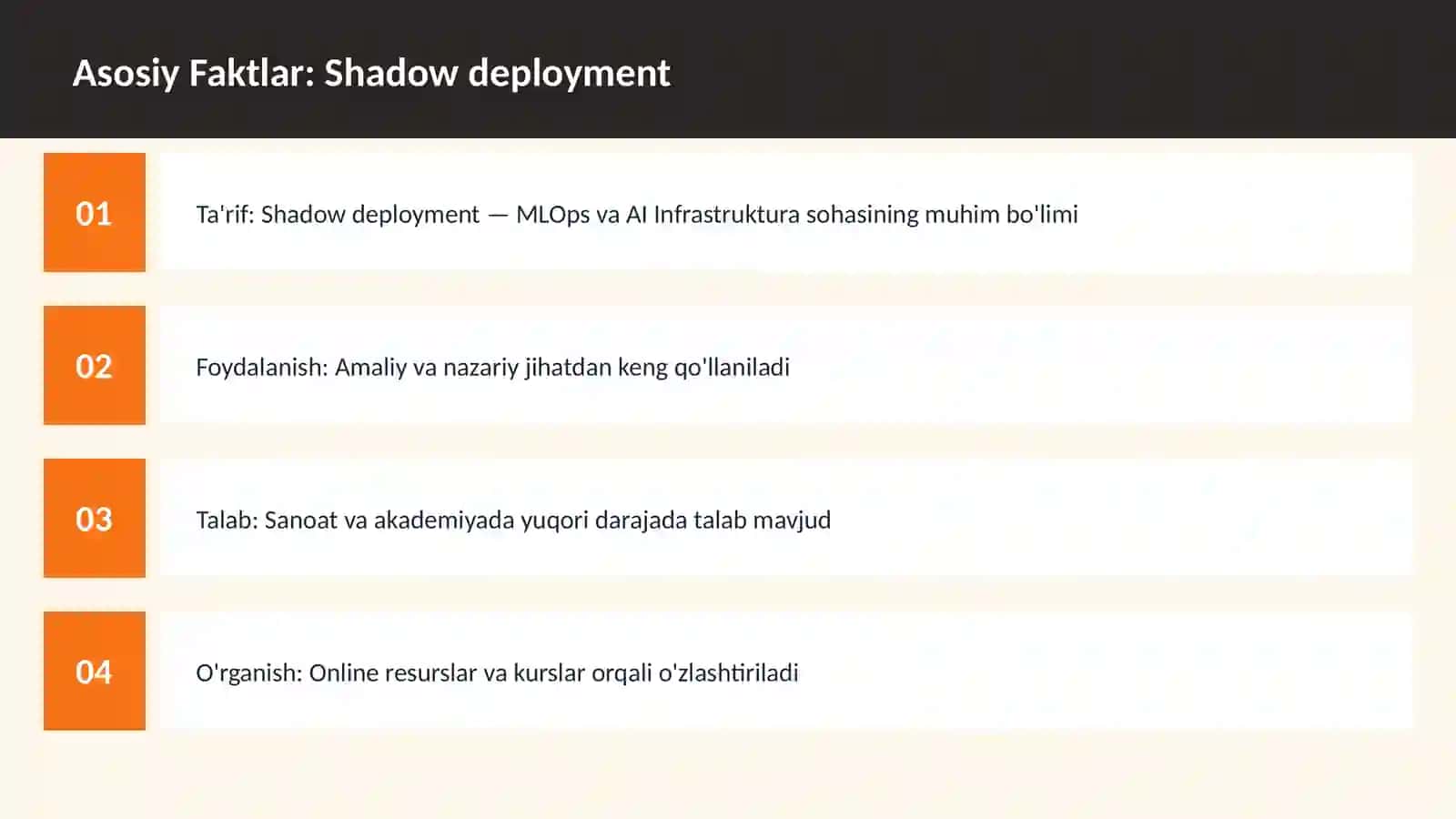 Shadow deployment 3