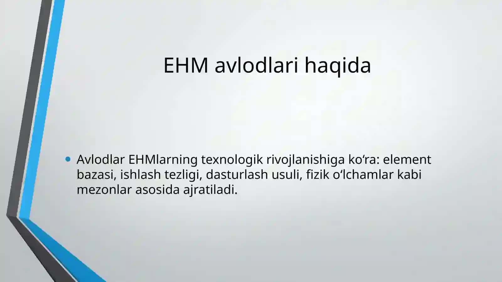 Elektron hisoblash mashinalari avlodlari 3