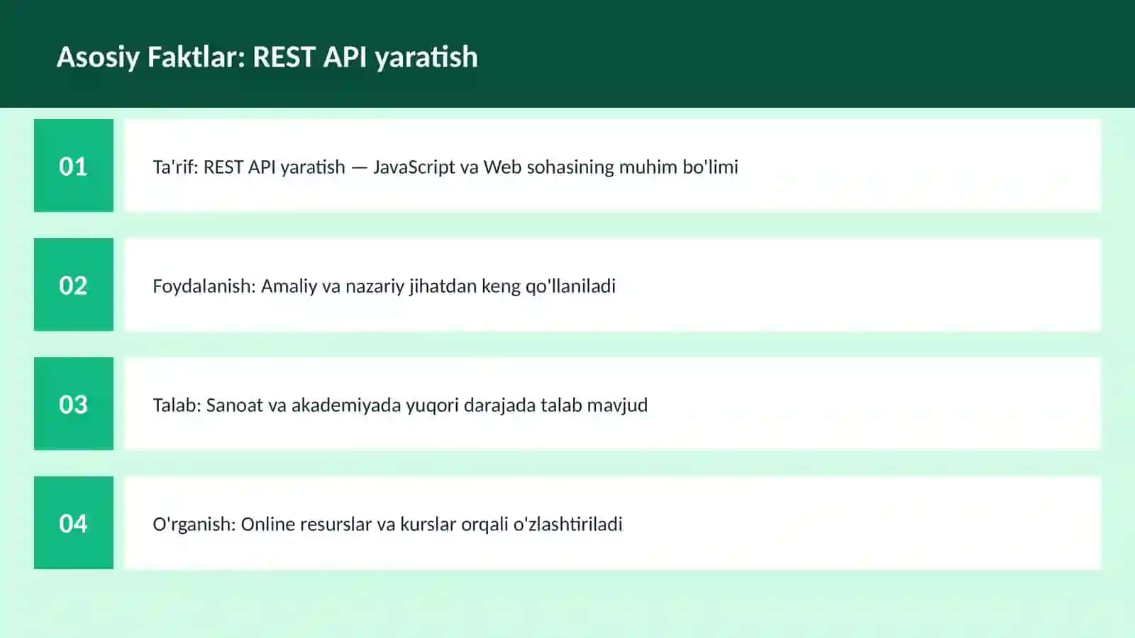REST API yaratish 3