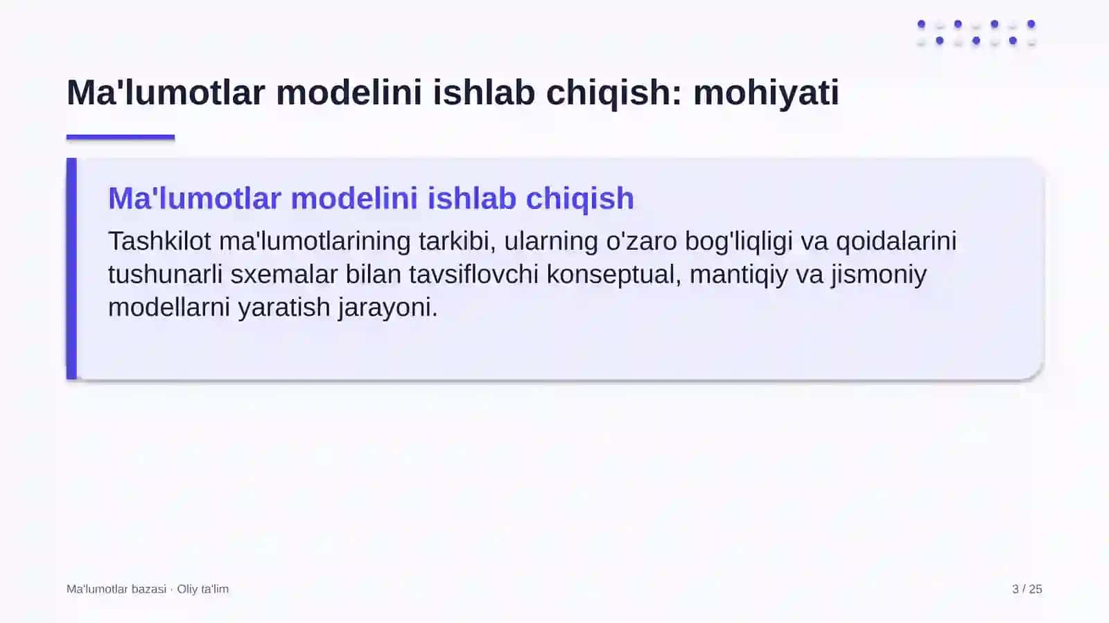 ekologik ta'limda ma'lumotlar modelini ishlab chiqish 8652 3
