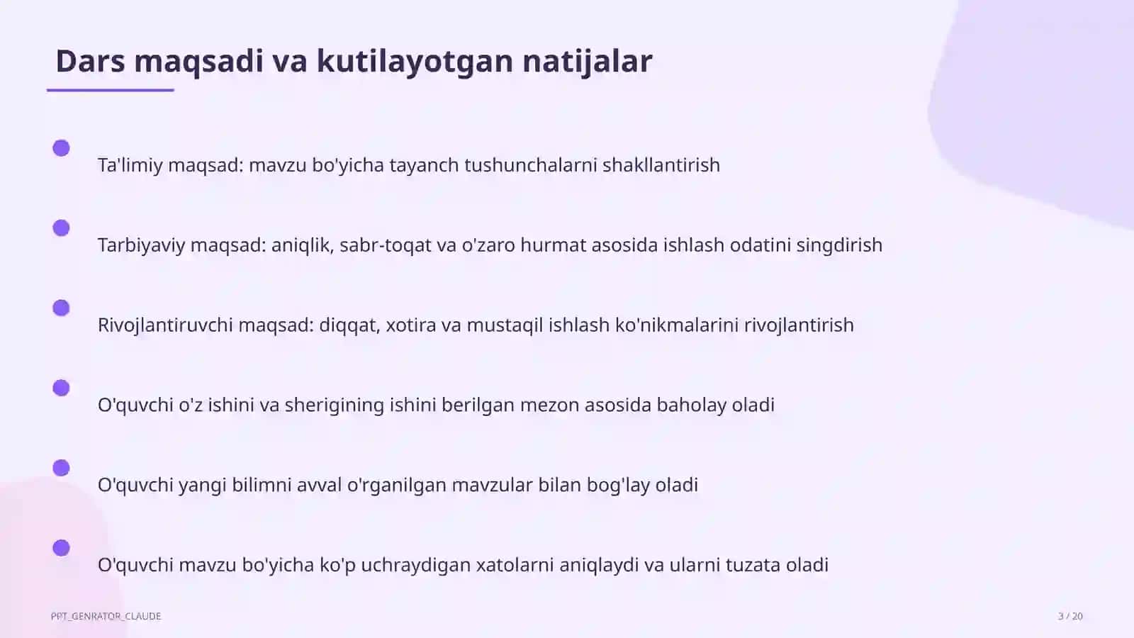 Sinf soati va tarbiyaviy tadbirlar 3