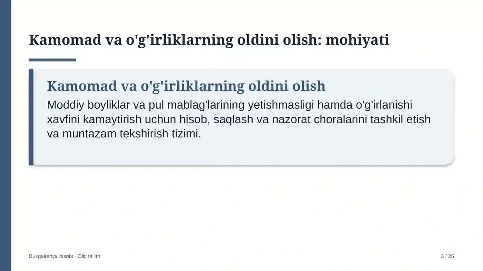 tikuv trikotaj korxonalarida kamomad va o'g'irliklarning oldini olish 7008 3