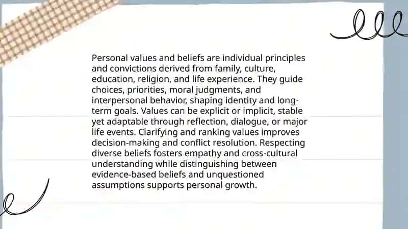 Personal culture 3