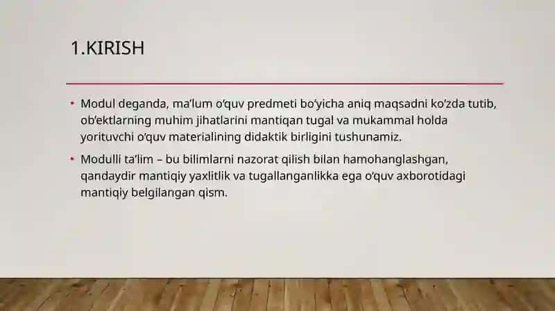 MODULLI TA’LIM TEXNOLOGIYASI 3