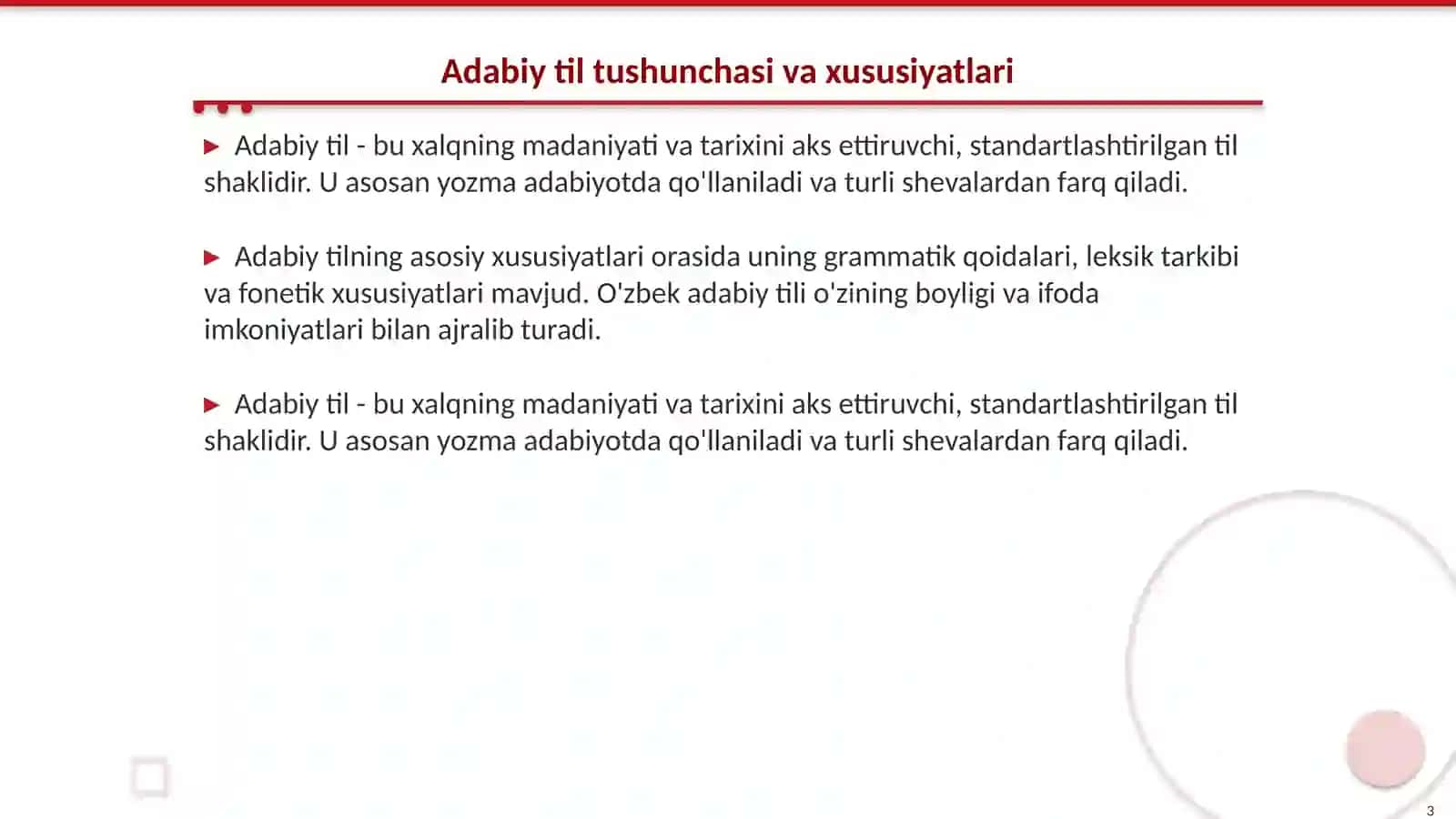 Adabiy til va sheva munosabati 3