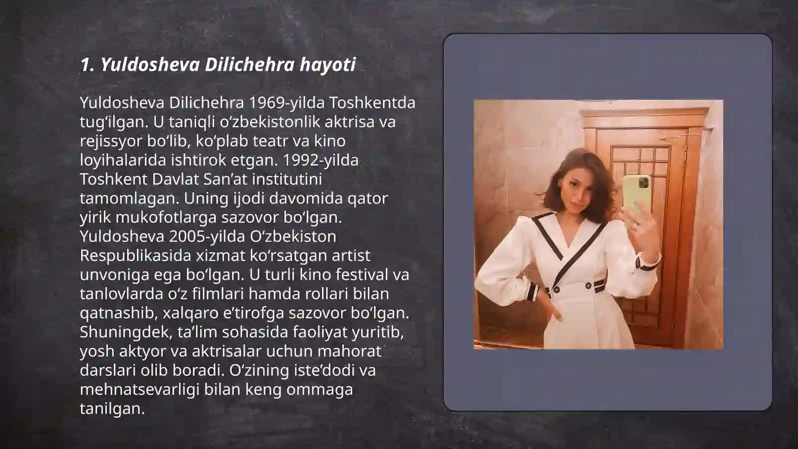 Yuldosheva Dilichehra 3