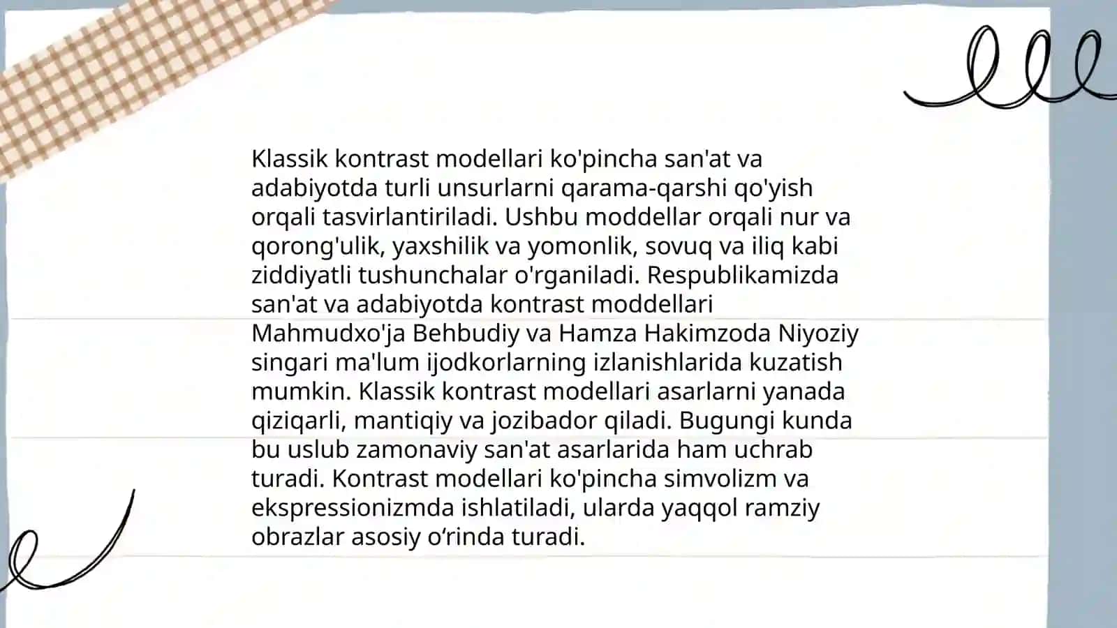 Kontrast moddalarning zamonaviy turlari 3
