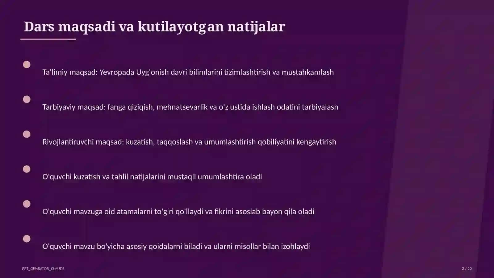 Yevropada Uyg'onish davri (8-sinf) 3