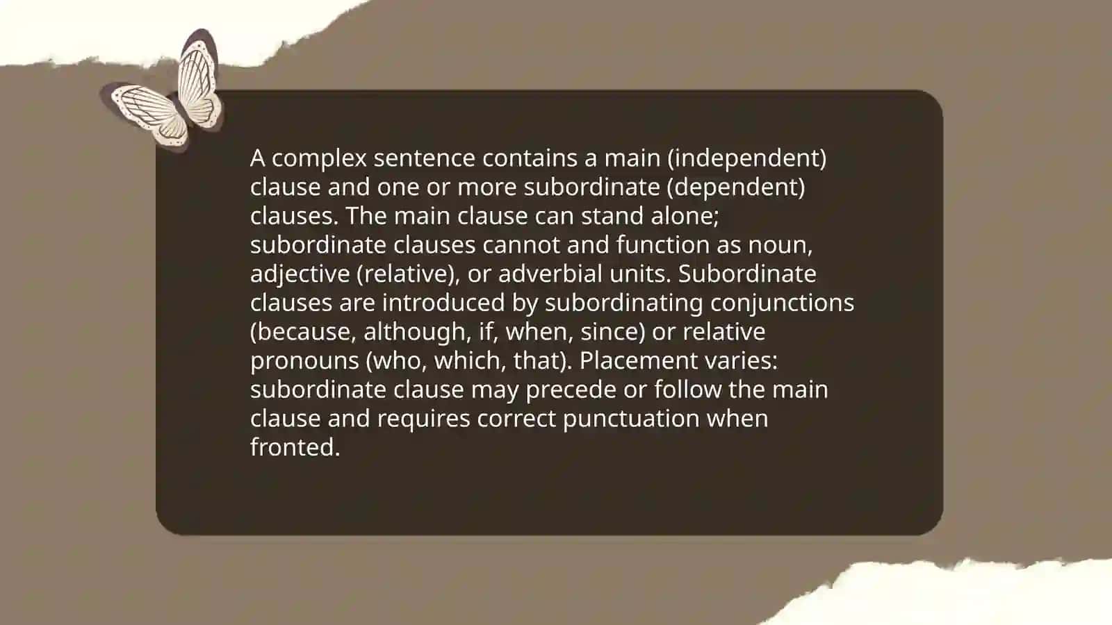 Complex Sentence 3