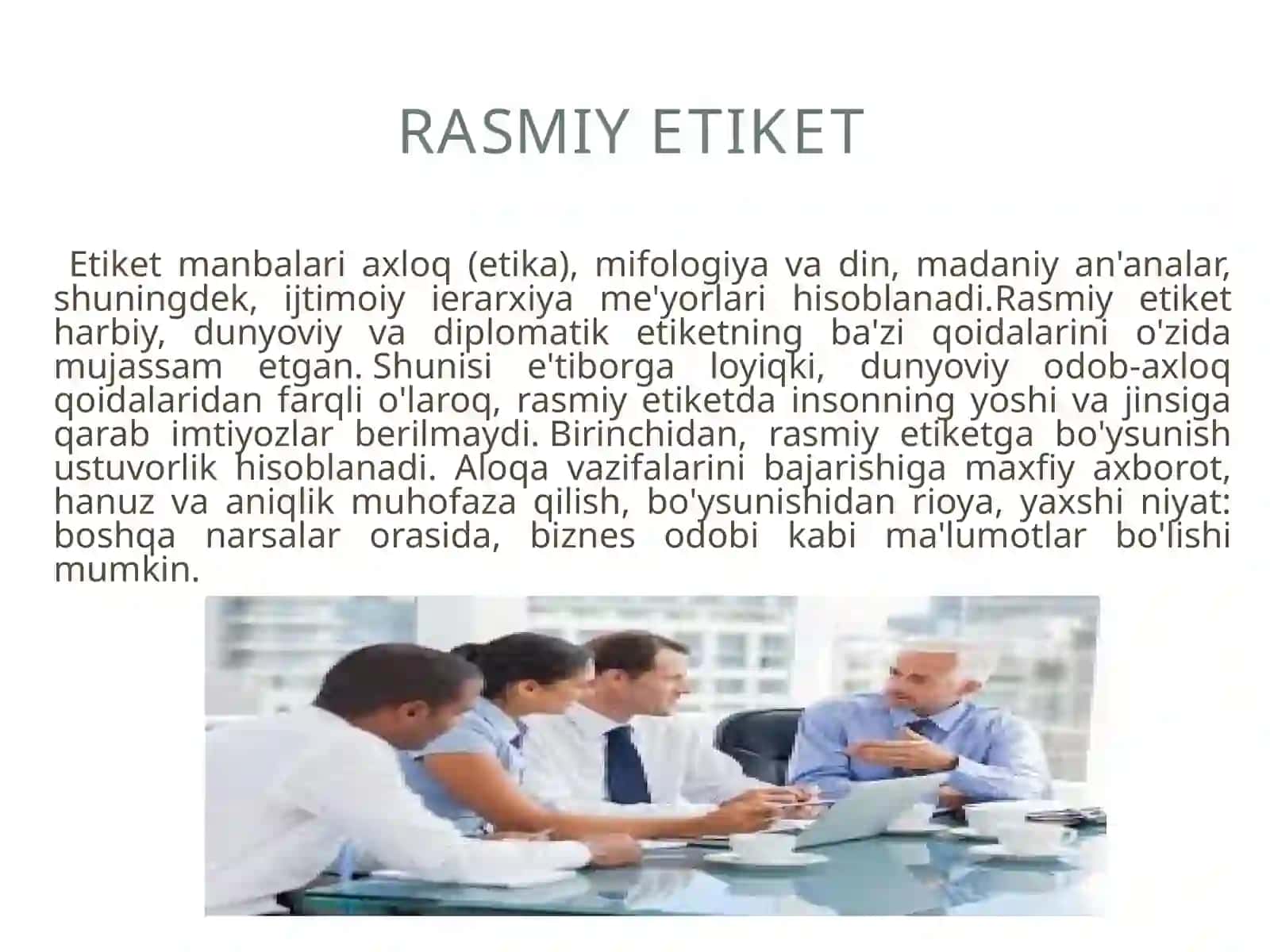 Rasmiy Etiket 3