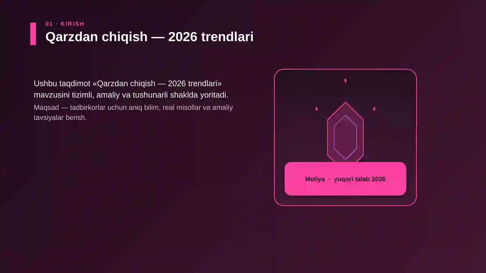 Qarzdan chiqish — 2026 trendlari 3