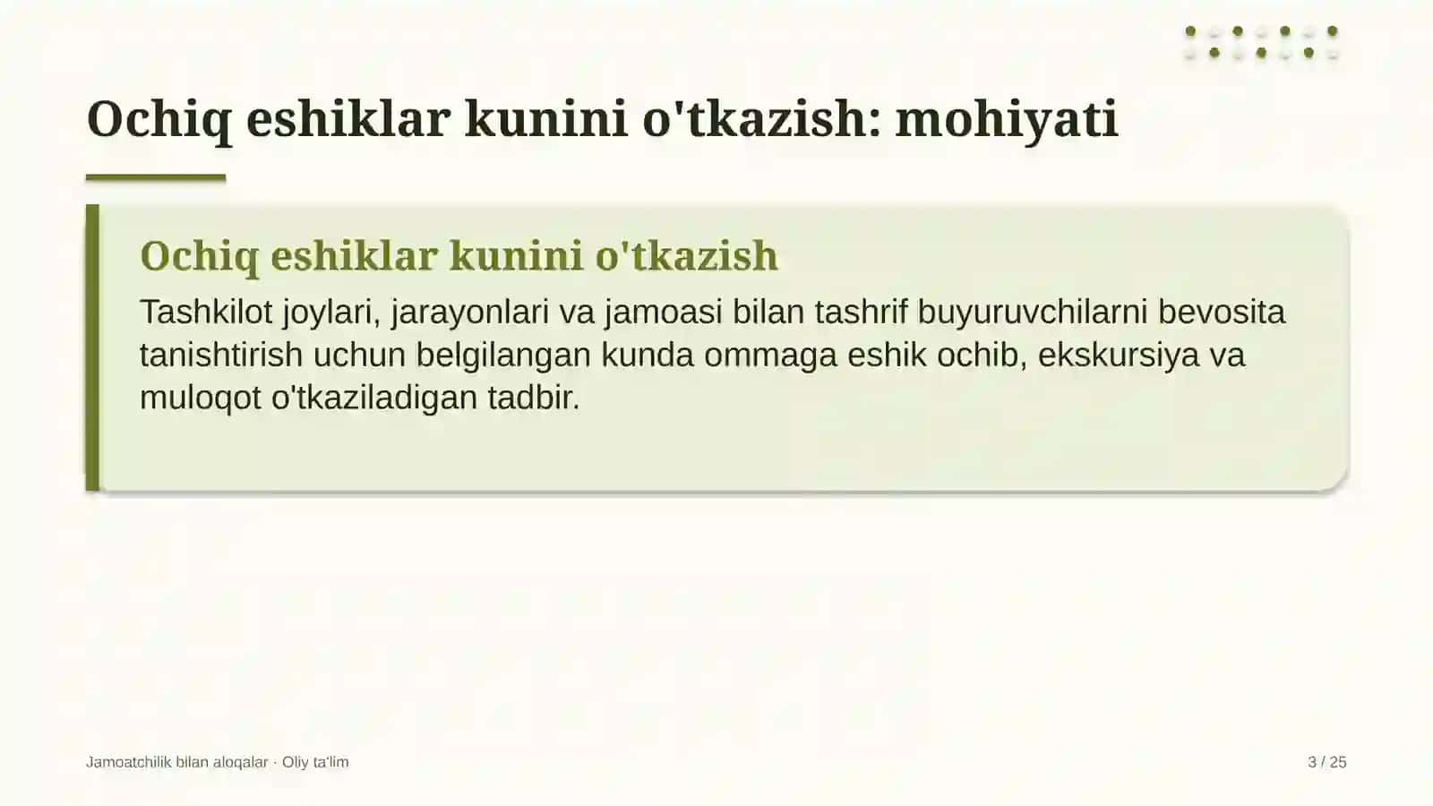 Yo'l qurilishida ochiq eshiklar kunini o'tkazish 3