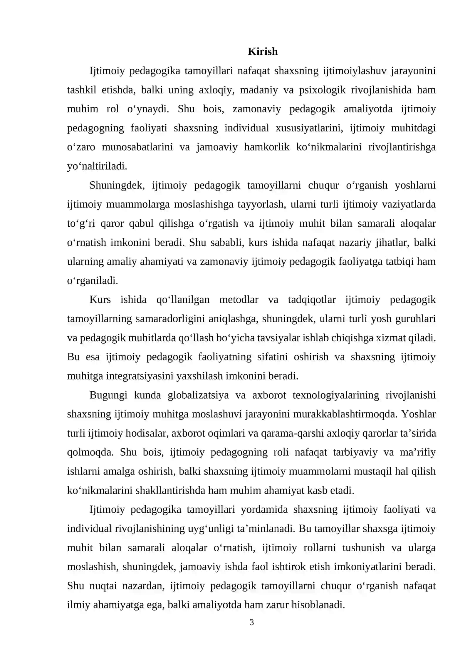 Ijtimoiy pedagogika tamoyillari 3