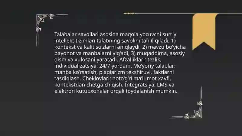 Sun’iy intellekt tizimlari 3