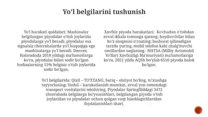 Xavfsizlik qoidalarini o'rgatish 3
