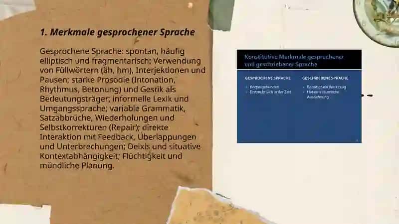 Gesprochene und Geschriebene Sprache 3