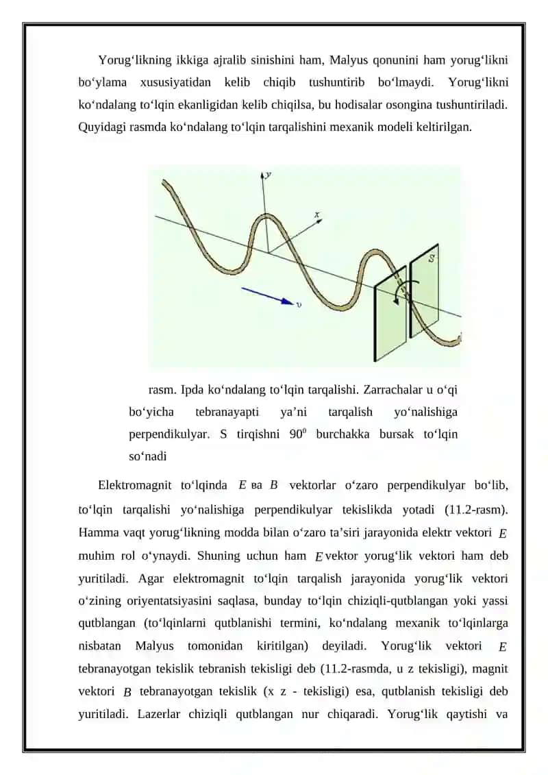 Yorug‘likning qutblanishi 3